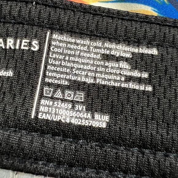 No Boundaries Mens Board Shorts Swim Trunk Swimsuit Tropical Floral Print Sz 32 - Picture 7 of 8